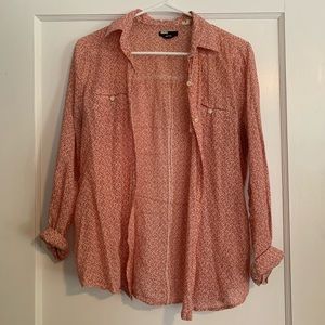 BDG floral button down shirt